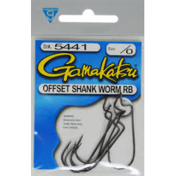 Gamakatsu Offset Worm RB Hook – Strong, Sharp & Versatile