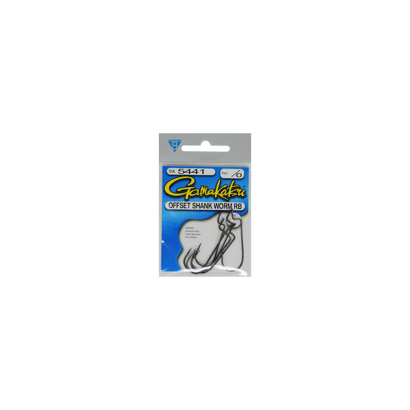Gamakatsu Offset Worm RB Hook – Strong, Sharp & Versatile