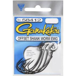 Gamakatsu Shank Worm EWG Hook – Strong, Sharp & Perfect for Soft Plastics
