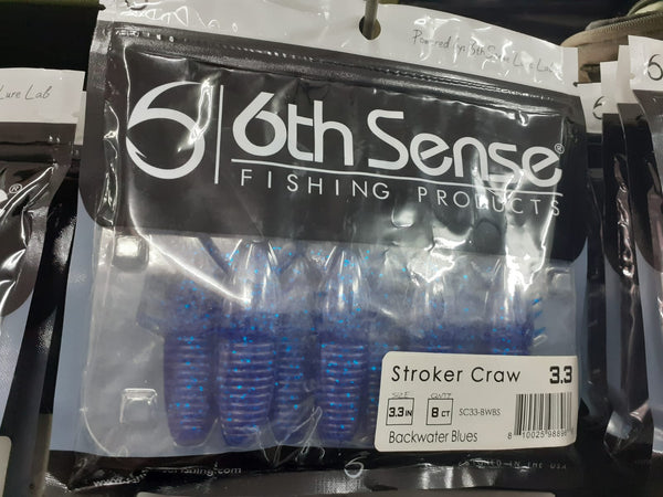6th Sense Stroker Craw Backwater Blue